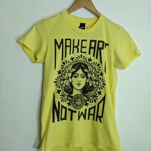 OBEY MAKE ART NOT WAR T SHIRT
